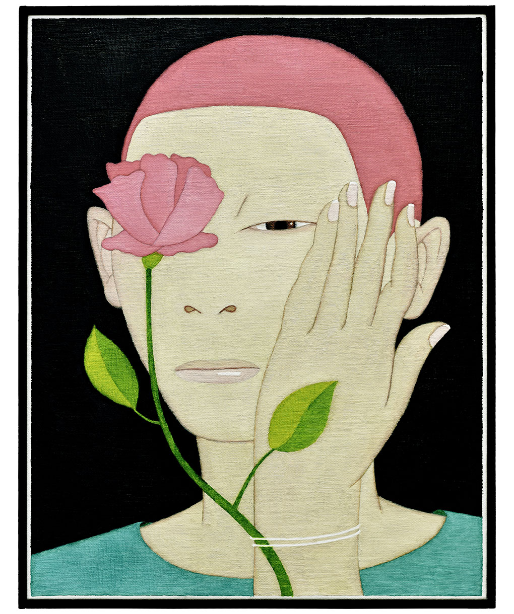 꽃사람 2 FLOWER-SOMEONE 2 41.7cm x 32.7cm oil on canvas 2017.jpg