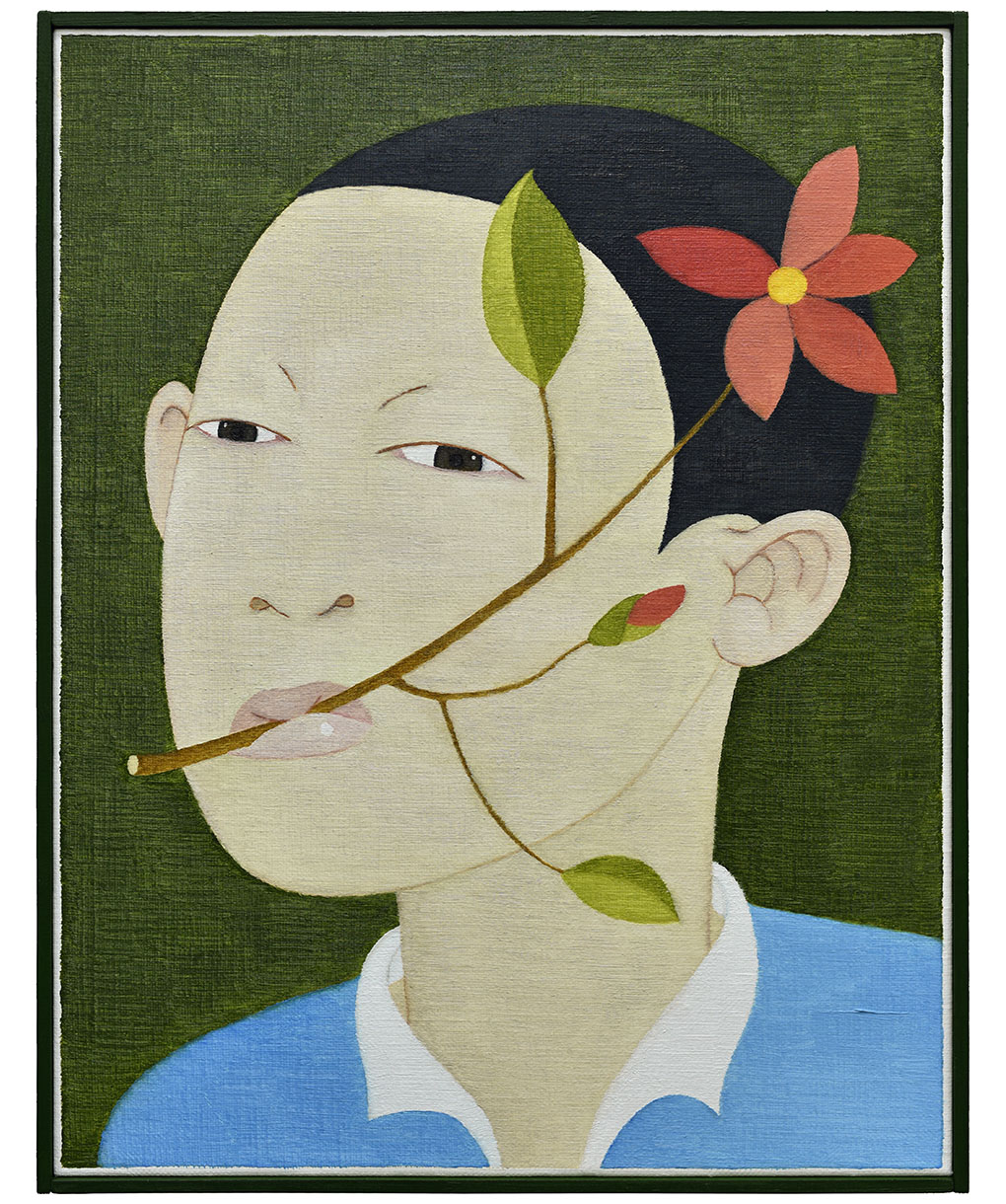 꽃사람 1-1 FLOWER-SOMEONE 1-1 41.7cm x 32.7cm oil on canvas 2017.jpg