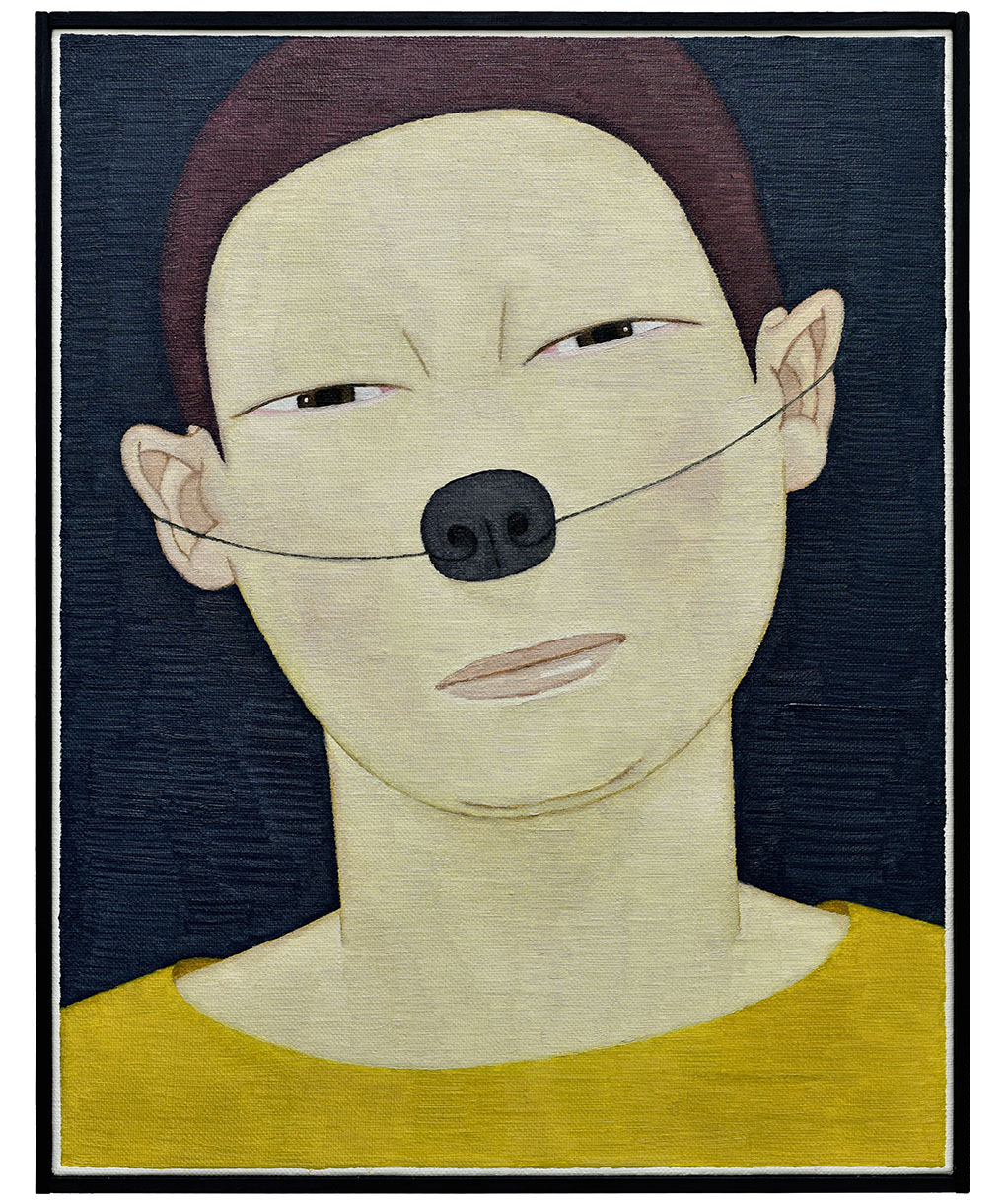 개코사람 DOG'S NOSE-SOMEONE 41.7cm x 32.7cm oil on canvas 2017.jpg