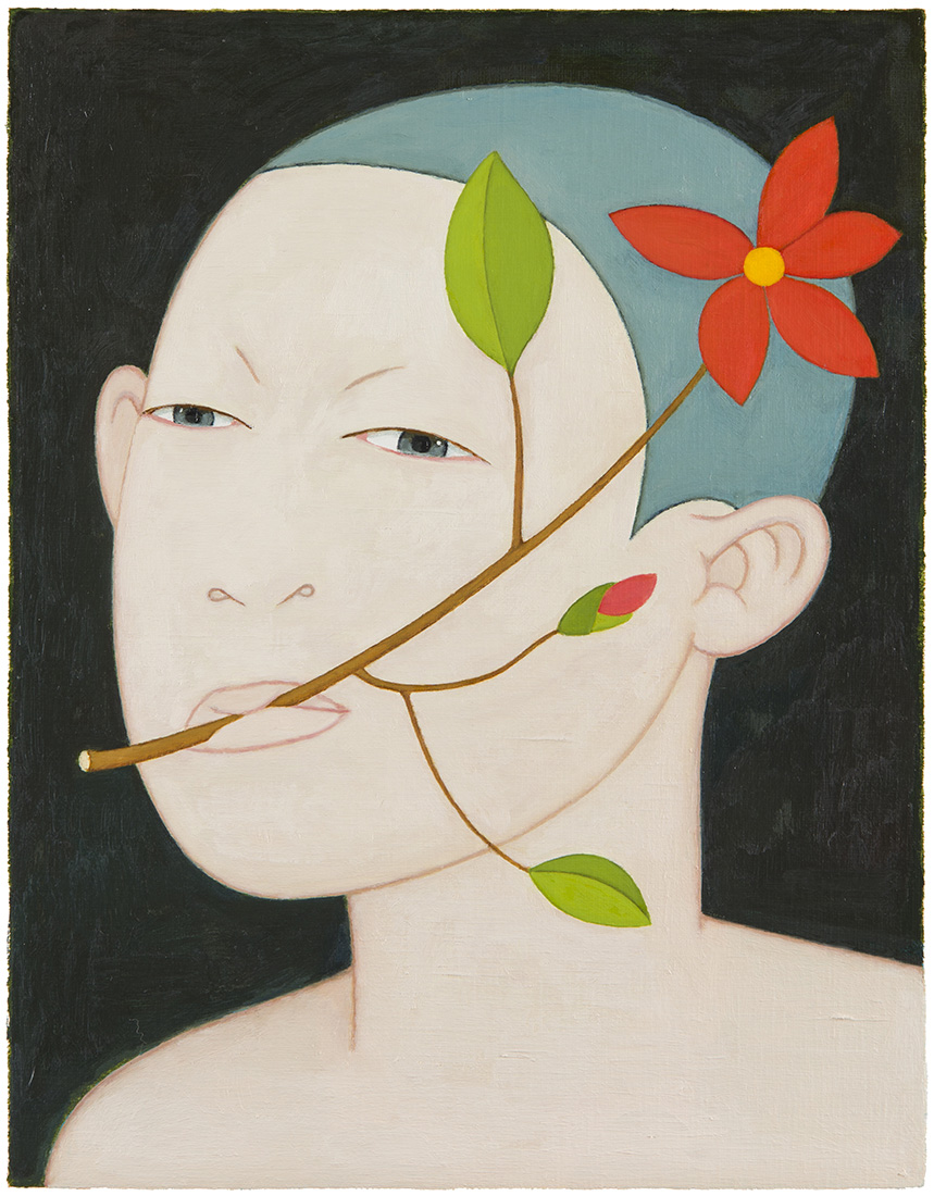 한 사람- 꽃 Someone- flower 2018 Oil on canvas 40.9cm x 31.8cm.jpg