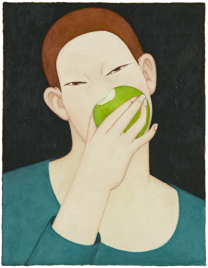 한 사람- 백설이 Someone- Snow White 2018 Oil on canvas 40.9cm x 31.8cm. 06.jpg