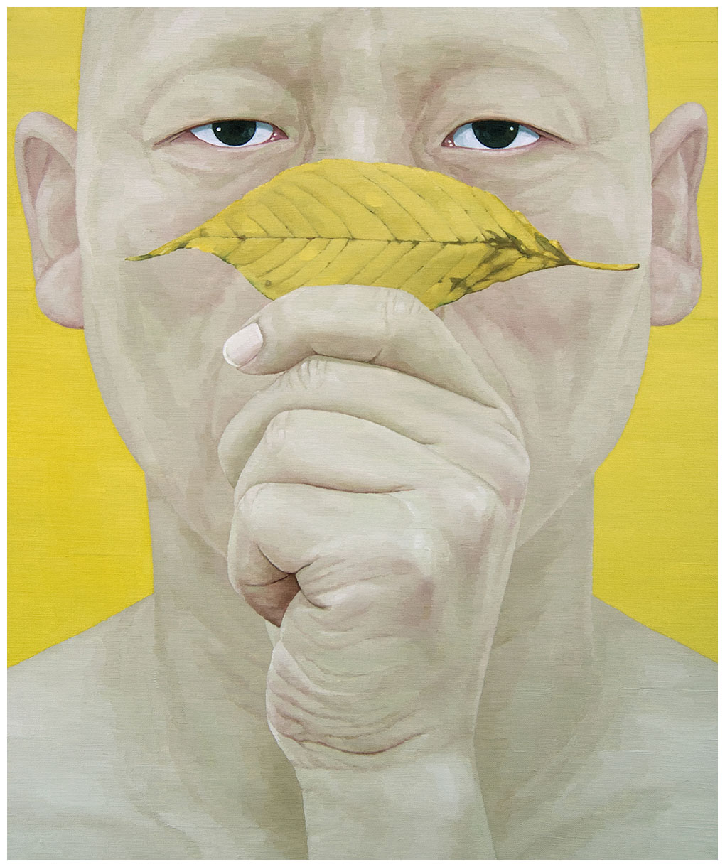 한 사람으로서의 자화상- 낙엽 72.7cm x 60.6cm oil on canvas 2013.jpg