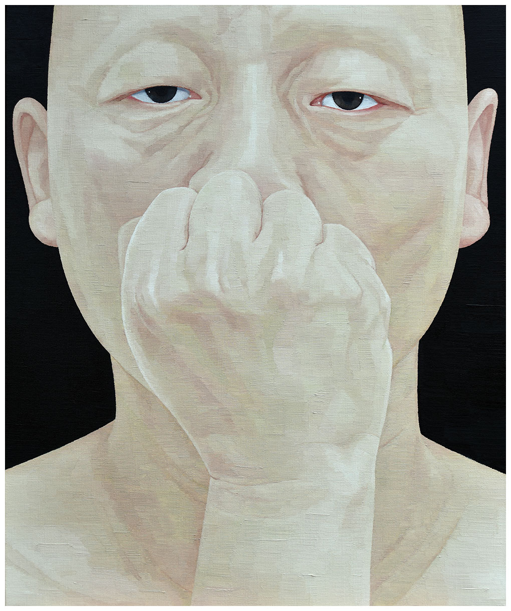 한 사람으로서의 자화상 80 72.7cm x 60.6cm oil on canvas 2016..jpg