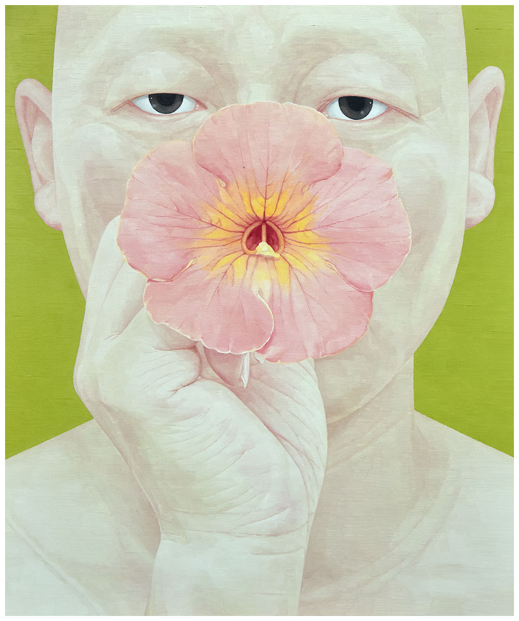 한 사람으로서의 자화상- 능소화 120cm x 100cm Oil on Canvas 2016.jpg