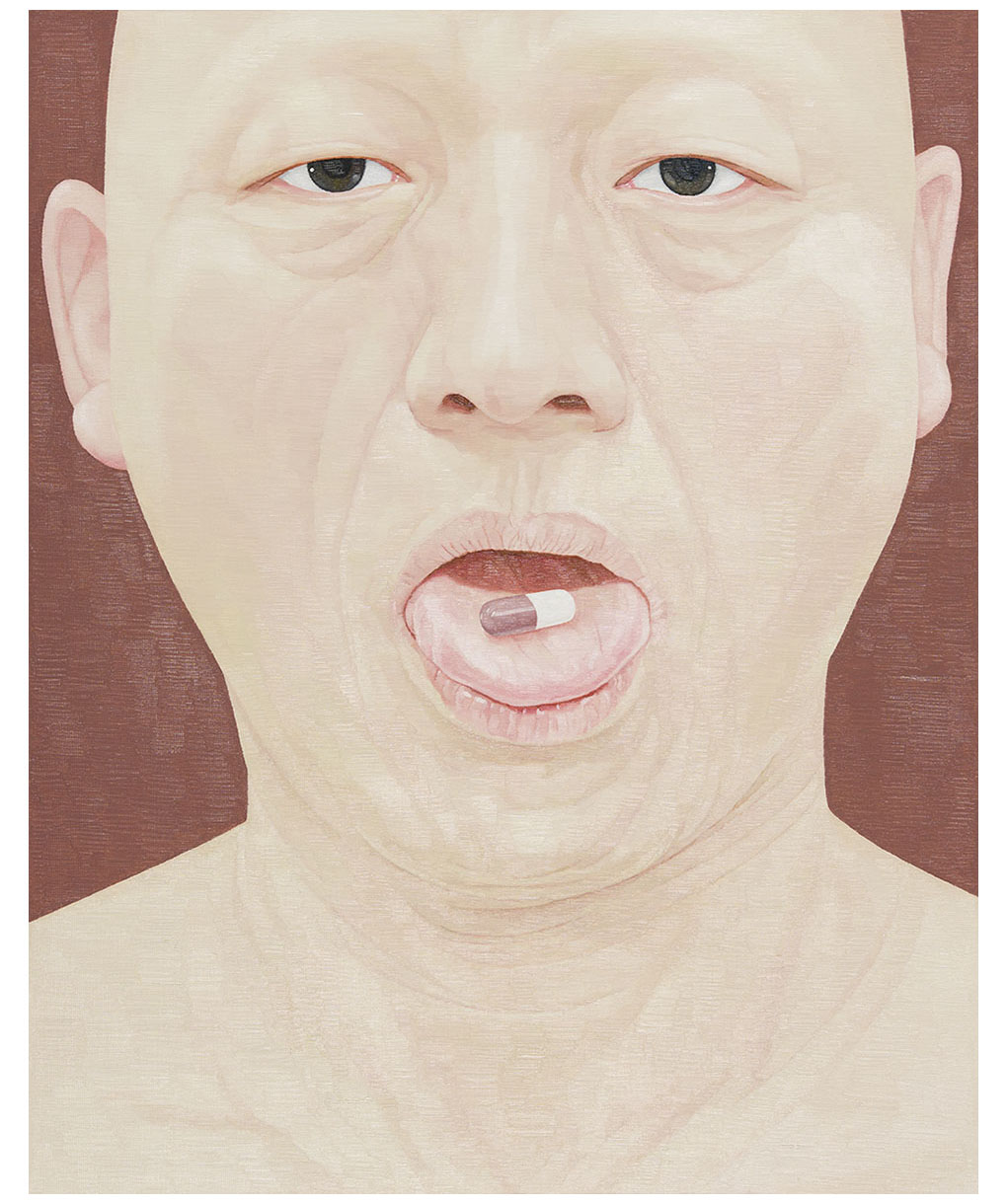 한 사람으로서의 자화상- 캡슐 90.9cm x 72.7cm Oil on canvas 2017.jpg