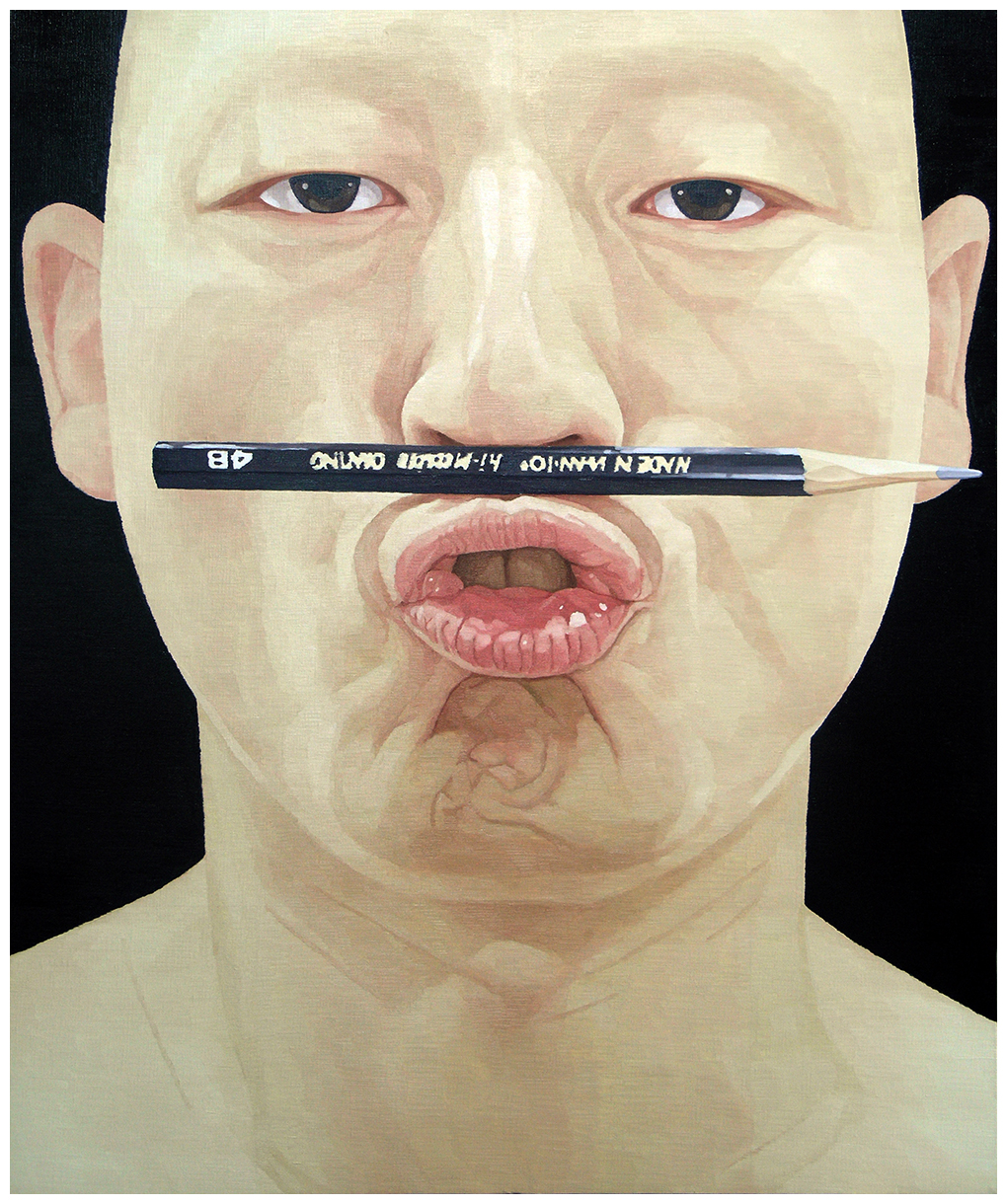 한 사람으로서의 자화상-연필 120x100cm oil on canvas 2007.jpg