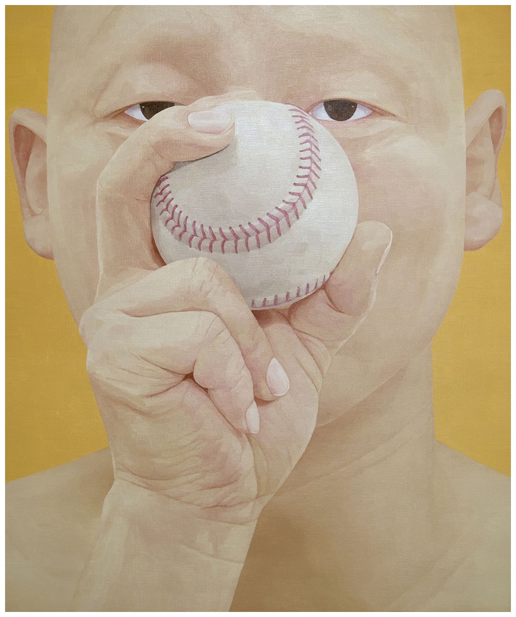 selfportrait as a man-baseball 120x100cm oil on canvas 2010.jpg