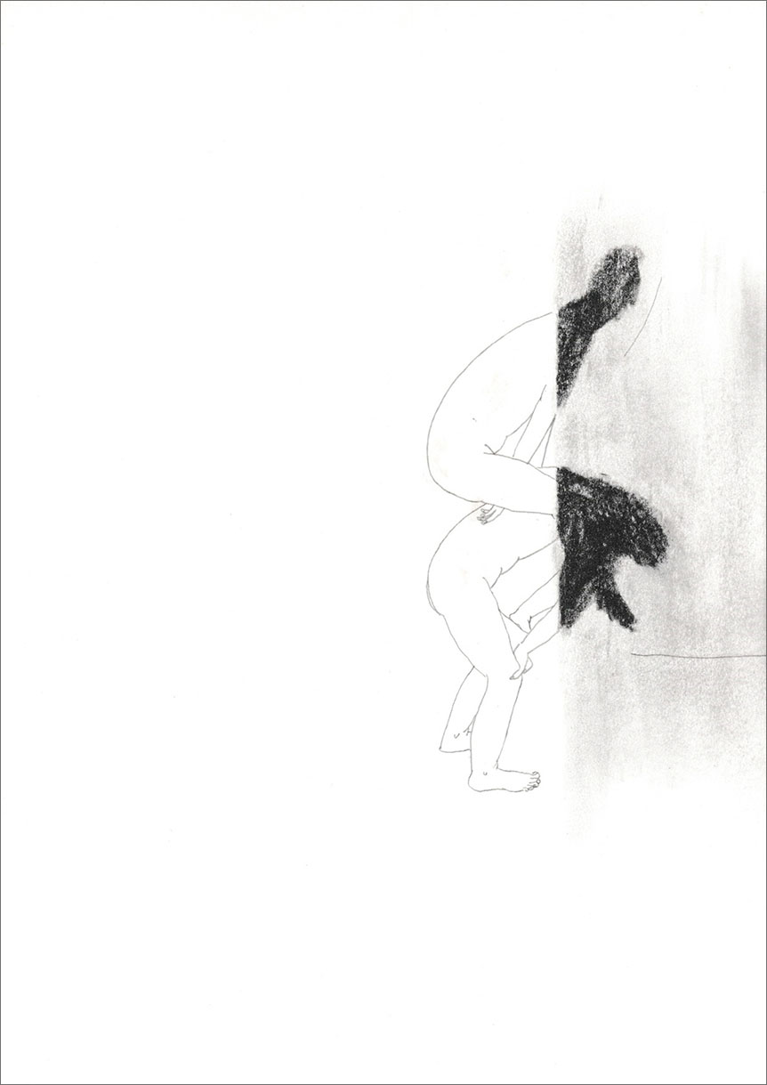 뛰어오르다.21x29.8cm.종이위에연필.1997.jpg